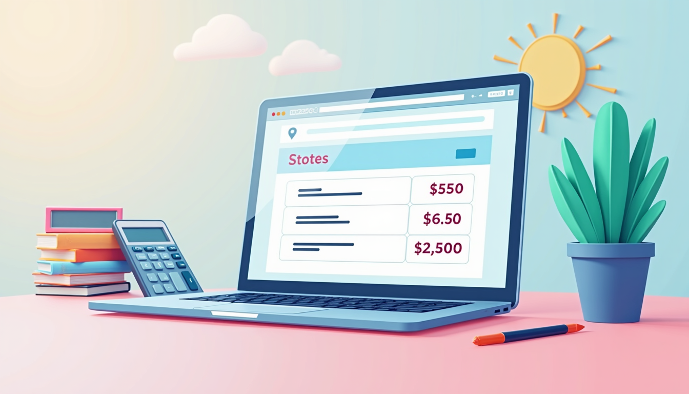 Calcularea costurilor pentru realizarea unui site web, cu grafice și cifre.